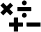Ícone Calcular (Preto)